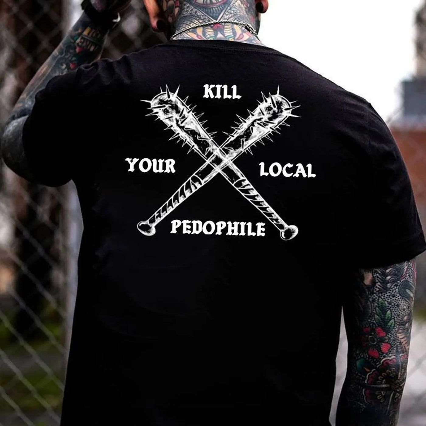 Kill Your Local Pedo 2 Sided T-Shirt, Unisex Hoodie, Graphic Sweatshirt, Anti-Pedophile Tee, Activist Clothing, Protest Shirt