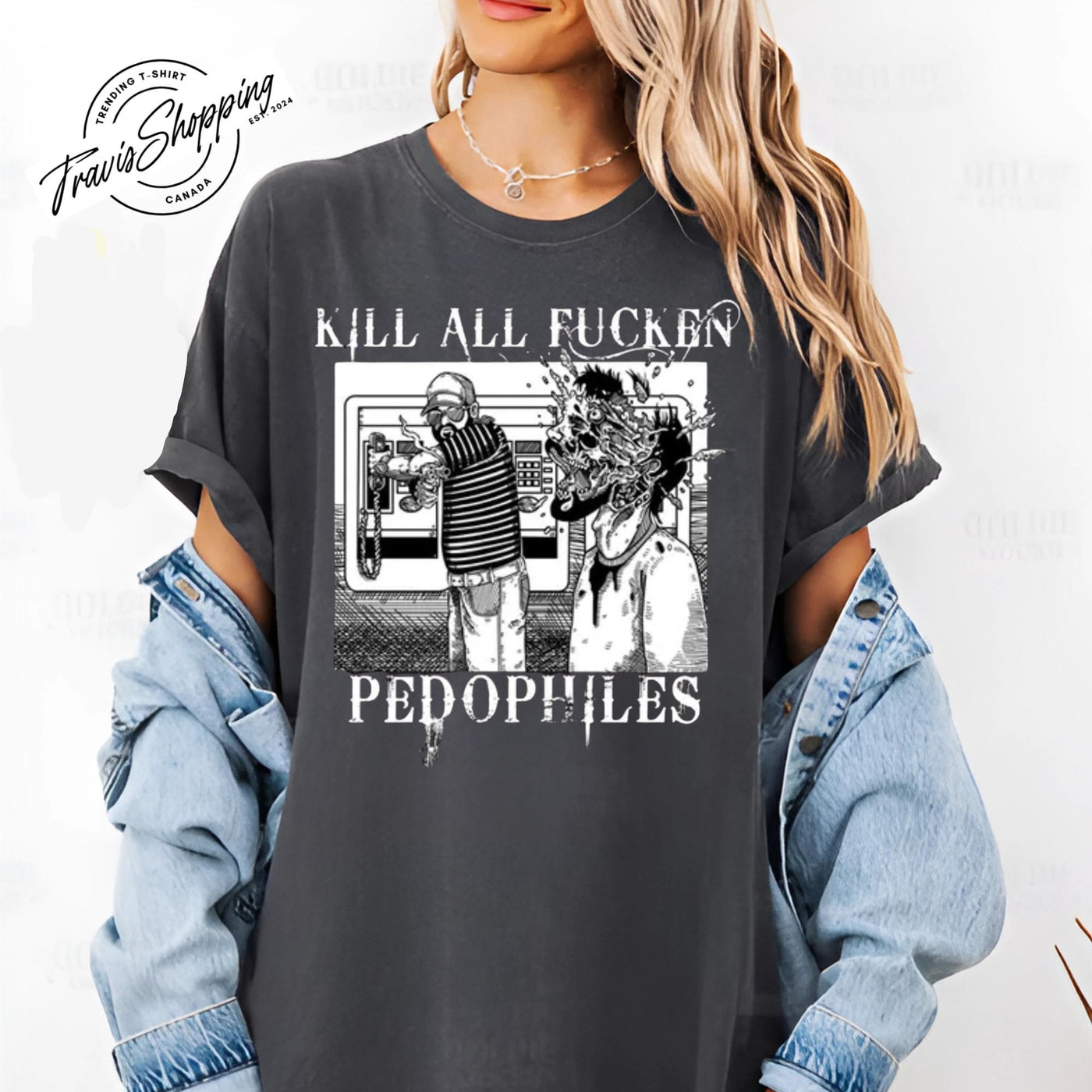 Kill all Fn Pedophiles T-shirt, Anti-Predator Awareness Hoodie, Justice Statement Sweatshirt, Pro-Vigilance Graphic Tee