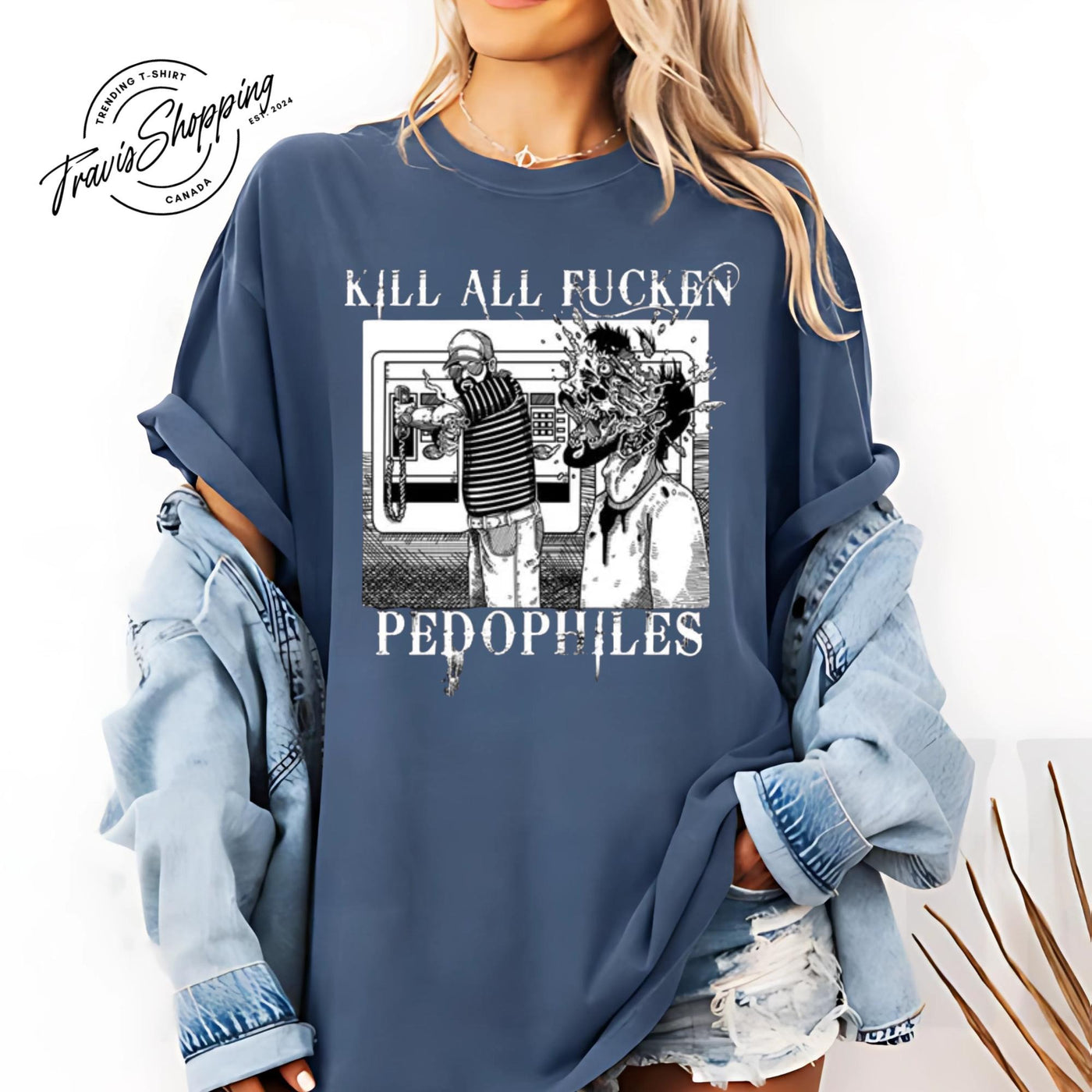 Kill all Fn Pedophiles T-shirt, Anti-Predator Awareness Hoodie, Justice Statement Sweatshirt, Pro-Vigilance Graphic Tee