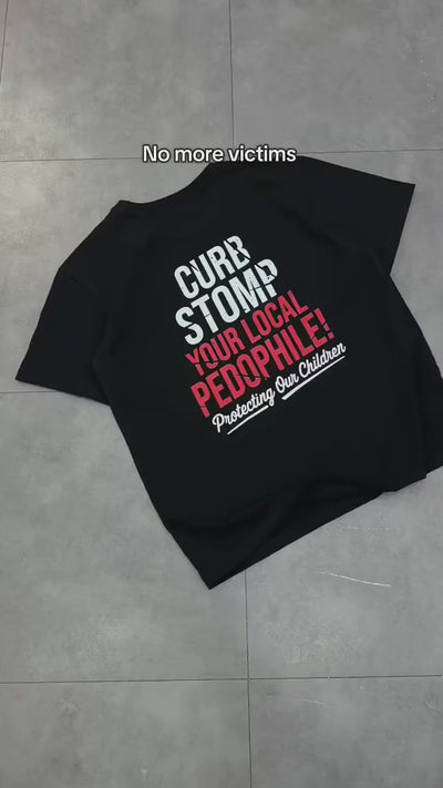 Curb Stomp Your Local Pedophile Shirt, Anti Pedophile Graphic Shirt, Dead Pedophiles Tee, Pedo Hangout Shirt, Save The Children Shirt